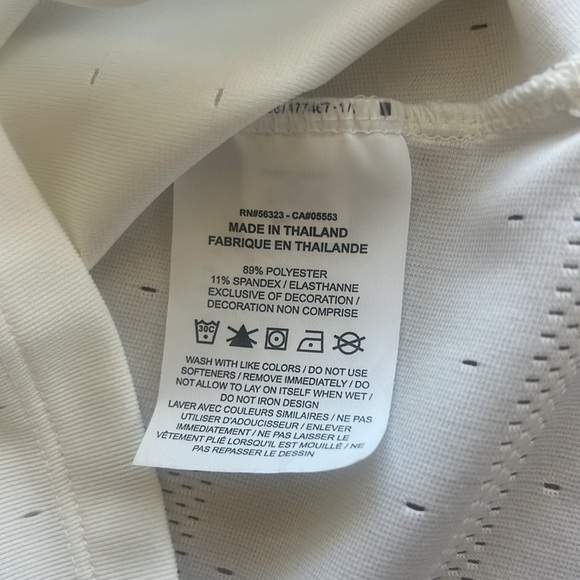 NIKE WMNS DRIFIT POLO GOLF SHIRT BLEND ACE SLEEVELESS COLLARED JAQUARD,WHITE XXL - Picture 12 of 13